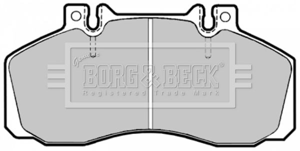 BORG & BECK stabdžių trinkelių rinkinys, diskinis stabdys BBP1121
